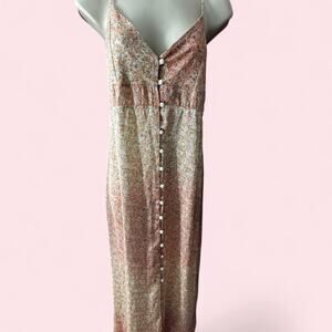 Zara multicoloured floral maxi dress